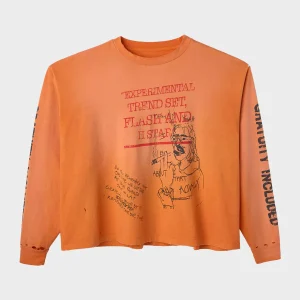 Gratuity Added Longsleeve T-Shirt Orange